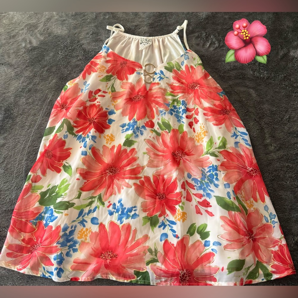 NAIF Floral Women's Top - Red, Green, Blue